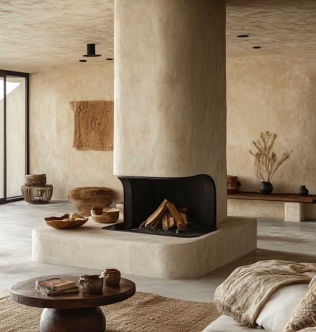 Chukum material with its distinctive natural finish, reflecting its ancient Mayan origins.