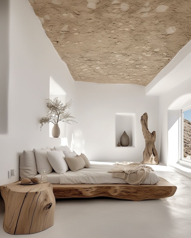 Luxury - Seamless microcement flooring in a luxury contemporary living space with minimalist design.