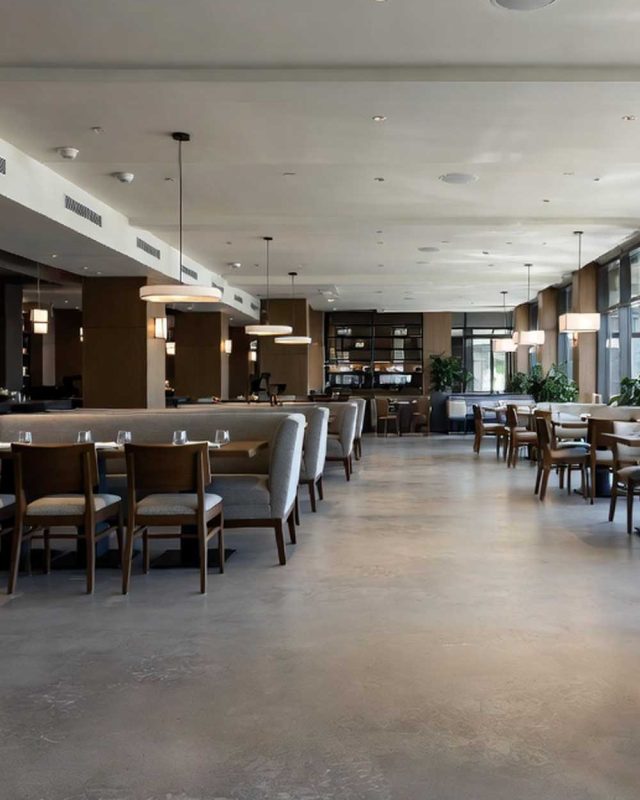STI Balear - Finishes - Restaurants microcement floor