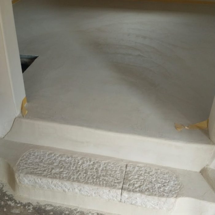 Handcrafted Mortex floors in Fornalutx: raw rustic elegance