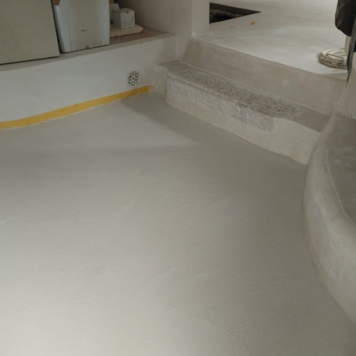 Handcrafted Mortex floors in Fornalutx: raw rustic elegance