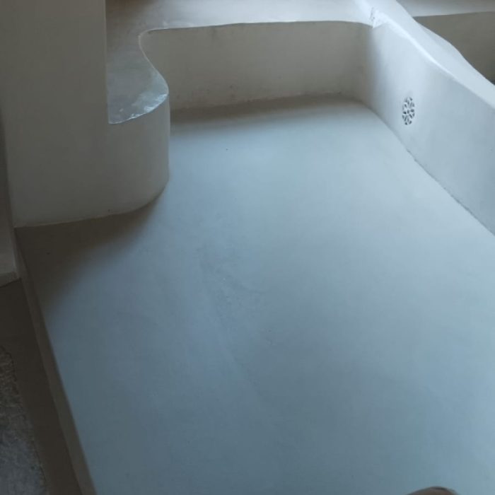 Handcrafted Mortex floors in Fornalutx: raw rustic elegance